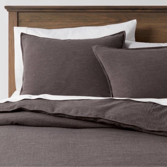 Space Dyed Cotton Linen Duvet Cover & Sham Set - Threshold